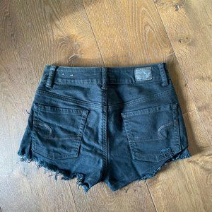 American Eagle Black High-Wasited Shorts Size 0
